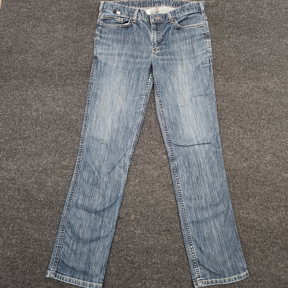 Women's Carhartt FR Jeans Size 12 Tall Fire Resistant Cat 2 Work Pants EUC Weld‎